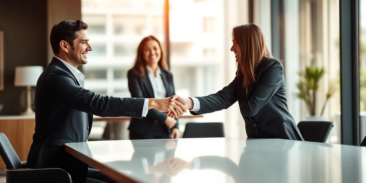 Professional partnership meeting